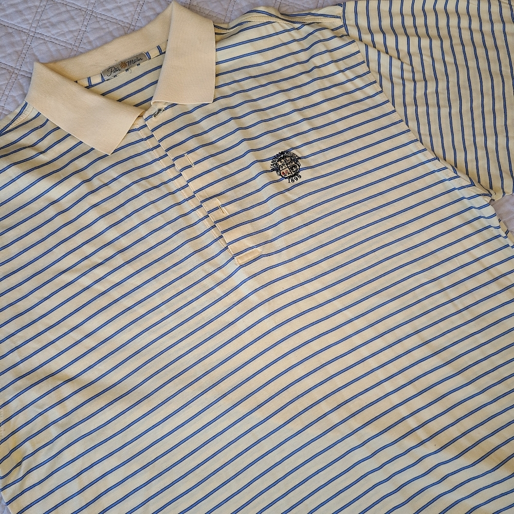 Peter Millar Wannamoisett Mens Golf Polo Striped